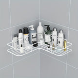 NoDrill Corner Shower Caddy SpaceSaving Shampoo Holder