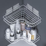 NoDrill Corner Shower Caddy SpaceSaving Shampoo Holder