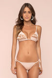 Seaside Ruffled Tie Side Cheeky Bikini Set