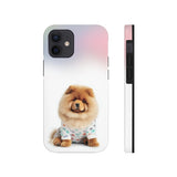 Fluffy Chow Chow Dog Touch Case for iPhone with Wireless Charging