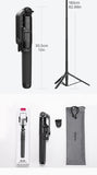 1.5m Bluetooth Wireless Selfie Stick Tripod Monopod for Smartphone