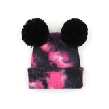 CC Baby and Kids Pom Pom Tie-Dye Beanies Hats