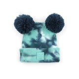 CC Baby and Kids Pom Pom Tie-Dye Beanies Hats