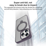 For iPhone 15 Pro Max Mutural MagSafe Magnetic Holder Phone Case(Blue)