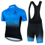 Cycling Clothes Suit Breathable Short Sleeve Suspender Shorts