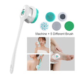 Electric Bath Brush Shower Cleaning Body Massage Brush Multifunctional