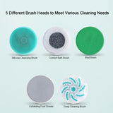 Electric Bath Brush Shower Cleaning Body Massage Brush Multifunctional