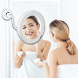 10x Magnifying LED Lighted Makeup Mirror