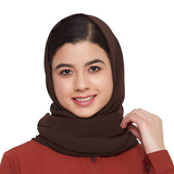 Women's & Girl's Hijab Georgette Scarf  Size 30X20X2 CM  Color Brown