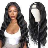 U Part Wig Body Wave Human Hair Wigs For Black Women Brazilian Remy Ha