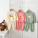 Spring and Autumn Kids Unisex Cute Cartoon Pattern Long Sleeves Top