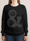 PEACE AND LOVE WOMEN SWEAT SHIRT